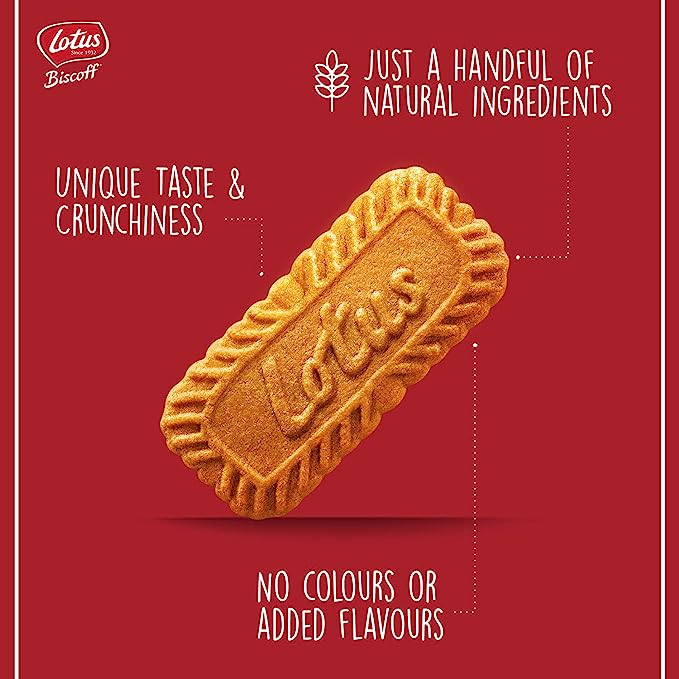 Bánh Quy Thuần Chay Caramel Lotus Biscoff Original , Gói 250g (8.81 Oz.)
