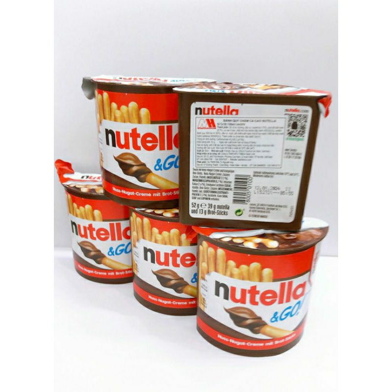 Bánh quy chấm Socola hạt phỉ Nutela 52g ☆ Đức