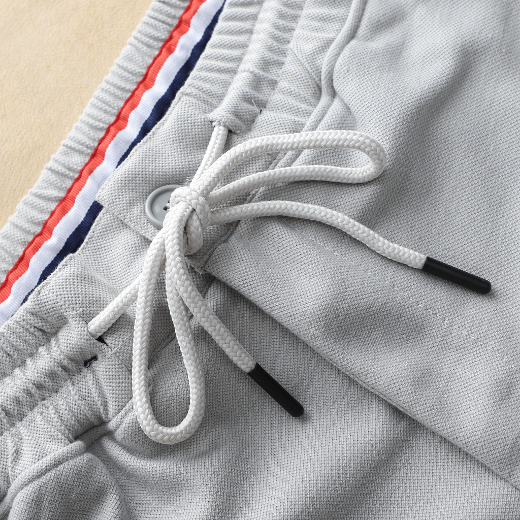 Quần đùi short T--o-m---m-y vải cotton dệt chính phẩm dày dặn có thun co dãn form ngang gối ống slimfit
