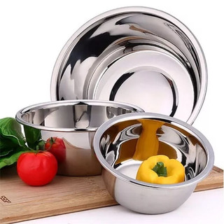 Thau inox - chậu inox sâu inox size 18 -20 -22 -24 cm hình thật shop chụp