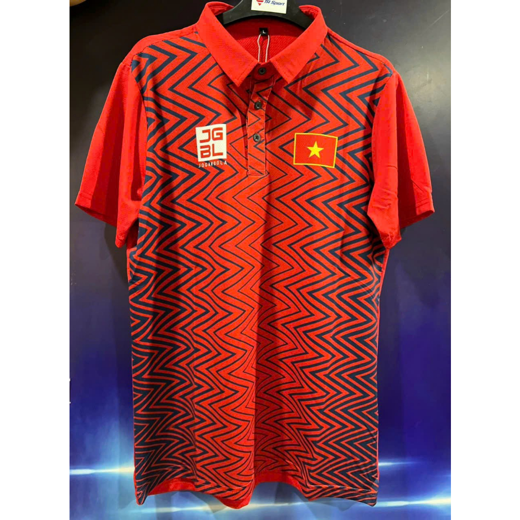 Áo thể thao pô lô nam sea games 32 vải lỗ kim thoáng mát co dãn 4 chiều