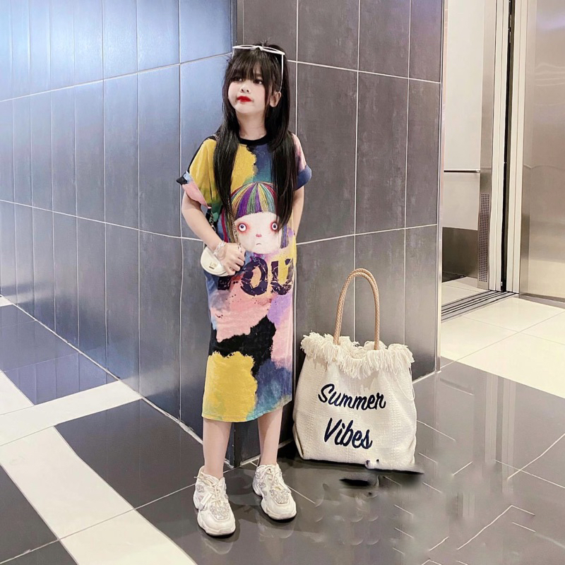 Váy loang hình cô gái