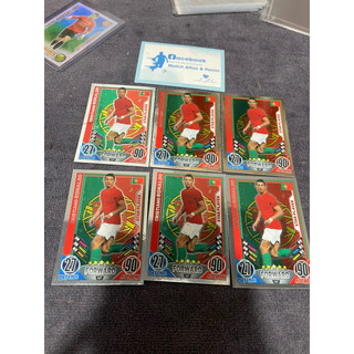 Thẻ cầu thủ bóng đá match attax ronaldo euro 2012 cr7 ronaldo