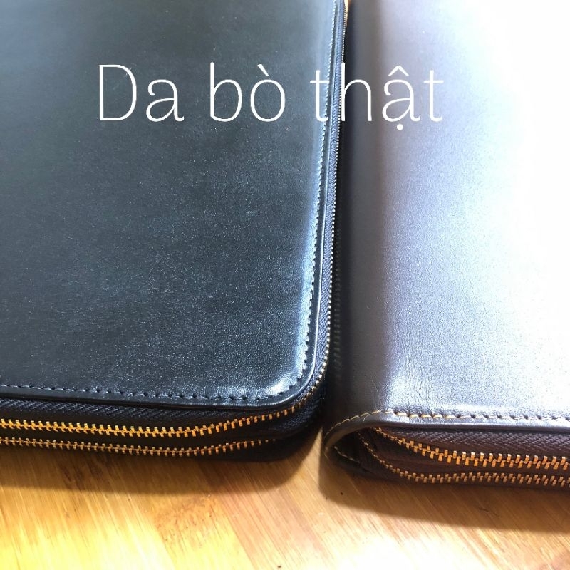 Cặp cầm tay da bò thật đa năng đựng máy tính bảng tài liệu A4 hàng chính hãng Cdleather