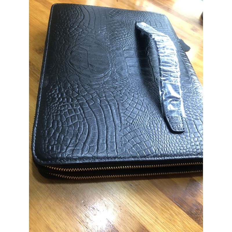 Cặp cầm tay da bò thật đa năng đựng máy tính bảng tài liệu A4 hàng chính hãng Cdleather