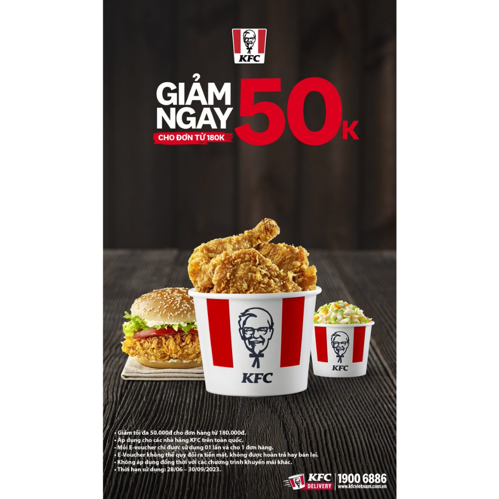 Miễn phí - Gửi bạn voucher KFC cuối tháng 08/2023. Link: https://shorten.asia/UMewtN4H