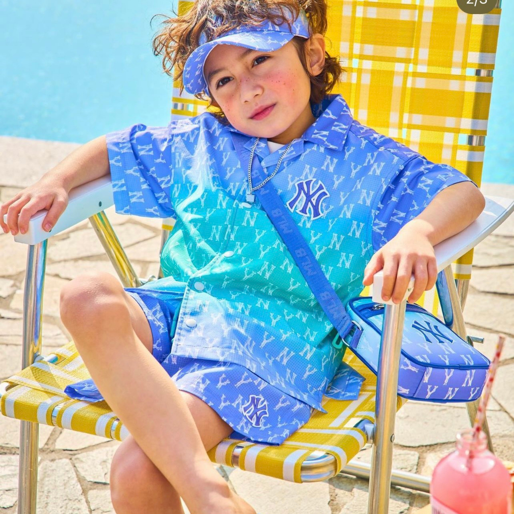 Mũ lưỡi trai MLB dành cho b trai và bé gái có 4 màu