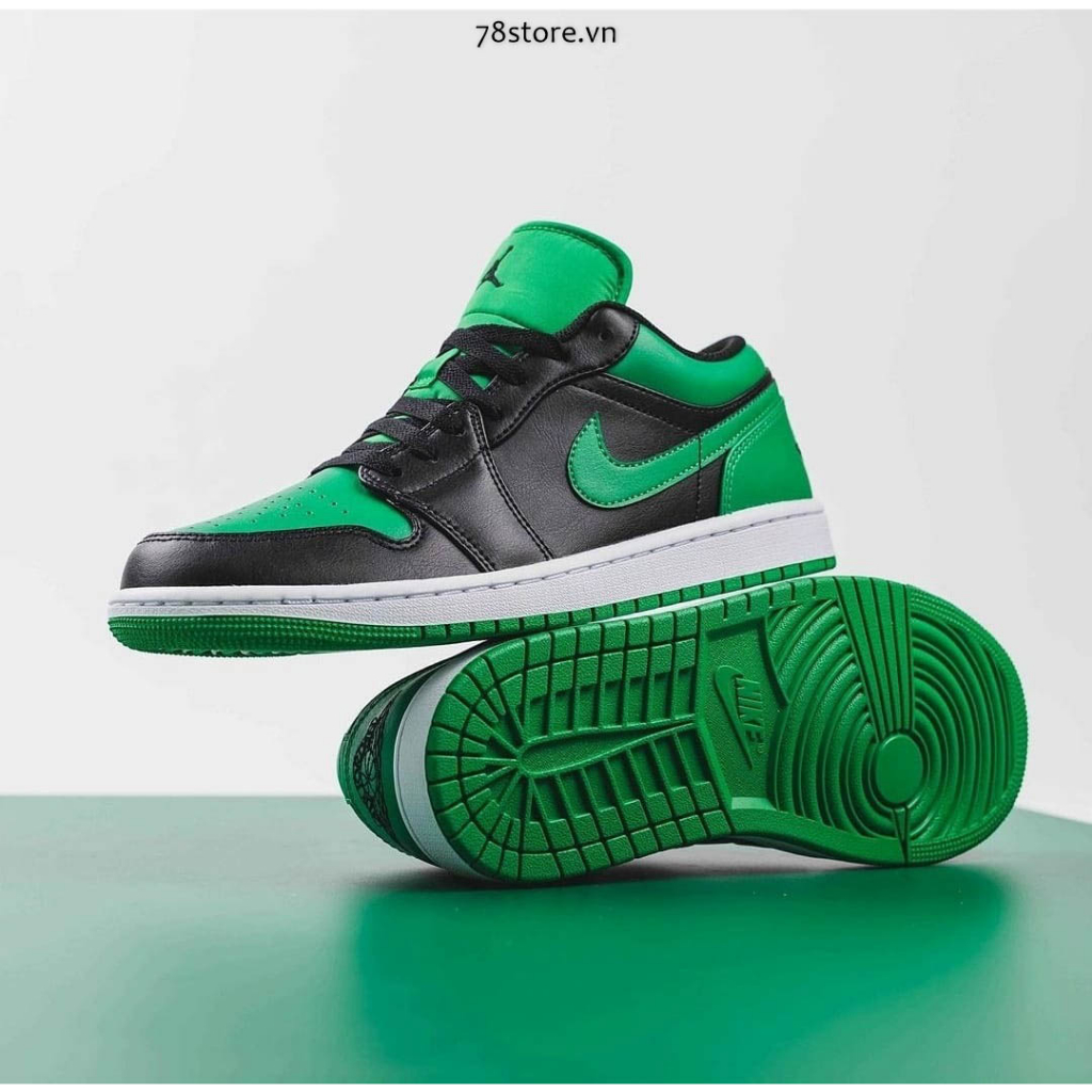 Giày Sneaker Air Jordan 1 Low GS Lucky Green 553560-065 Chính Hãng