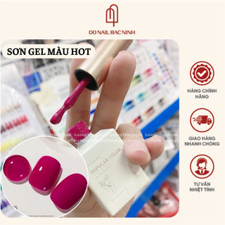 Sơn gel móng tay màu hồng gấu dâu, đỏ mận siêu hot - chất sơn bao đặc bóng mướt (chai 15ml)