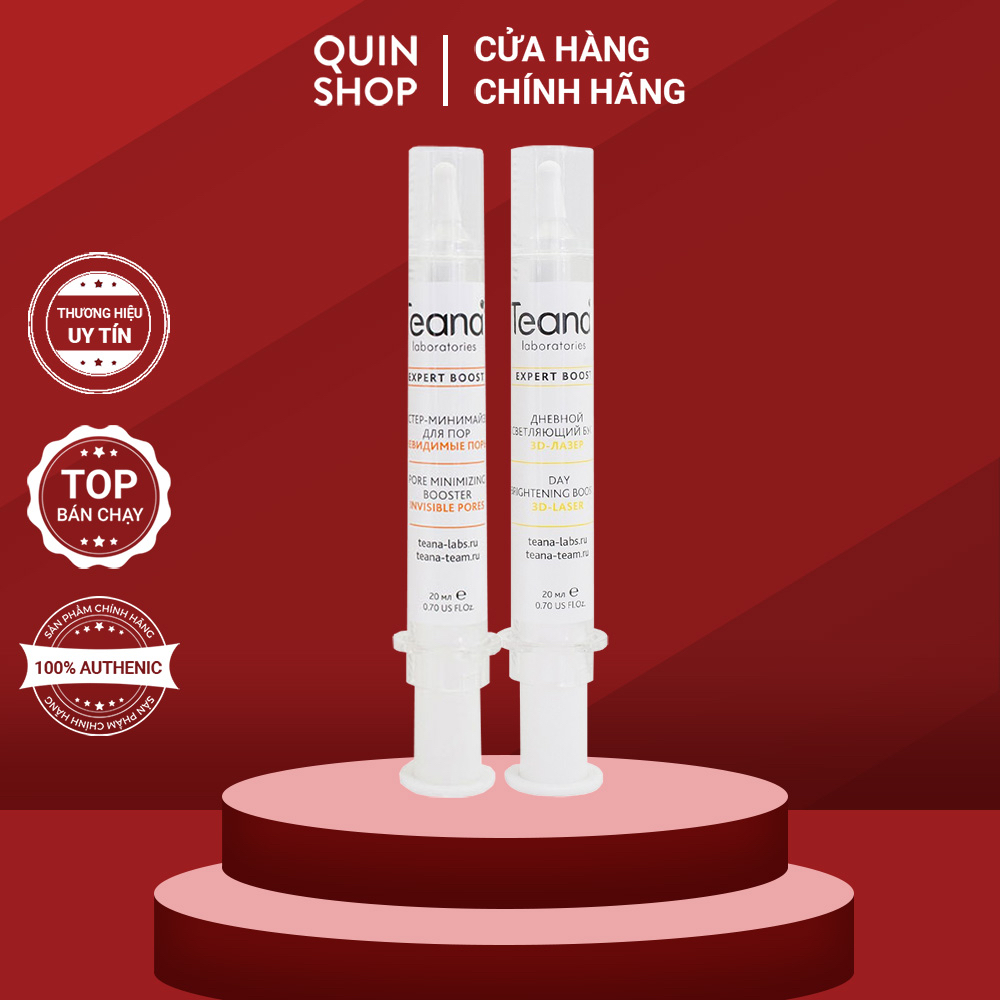 Tinh Chất Làm Sáng, Mờ Thâm Nám, Se Khít Lỗ Chân Lông Teana Day Brightening Booster 3D-Laser, Pore Minimizing Booster