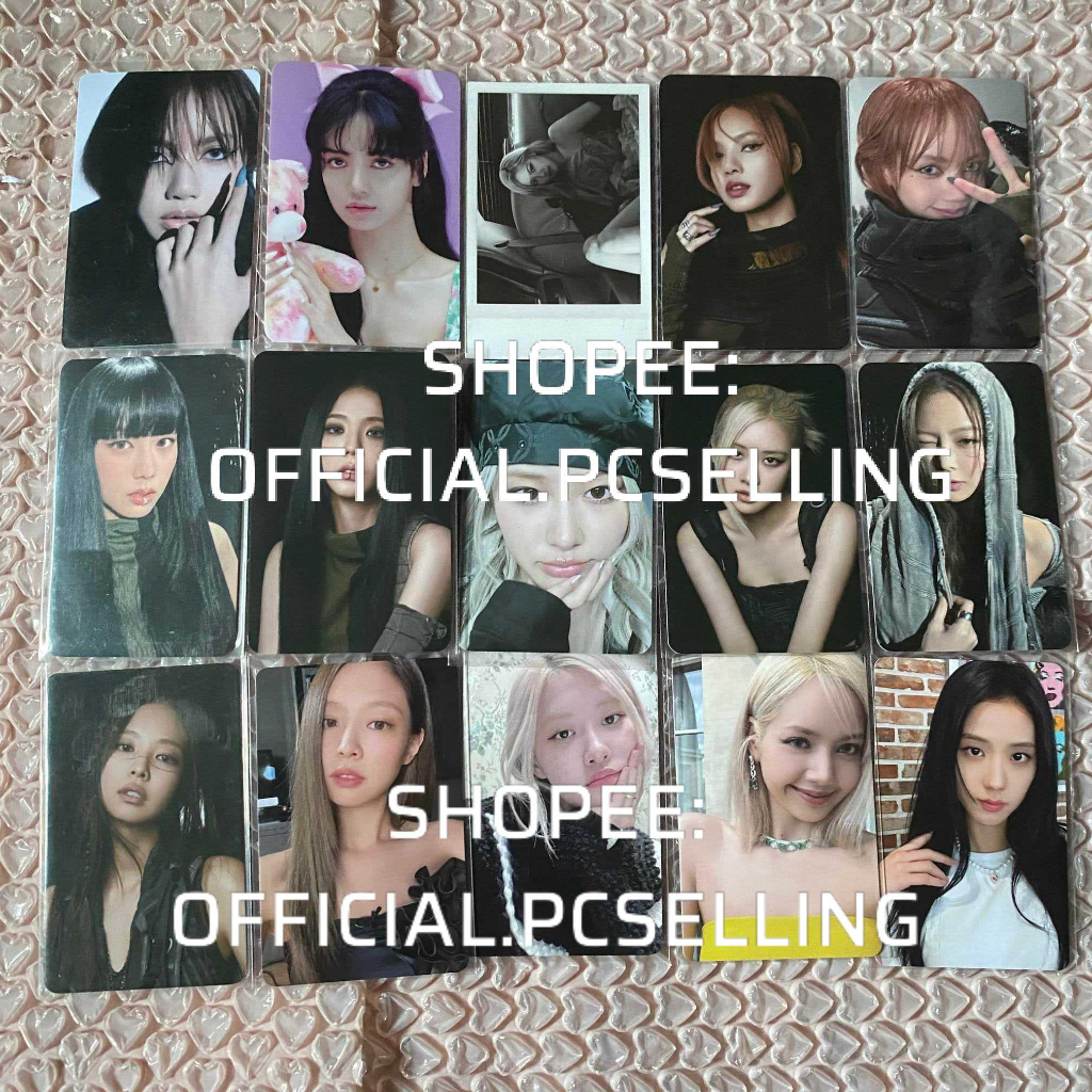 Photocard bo góc nhóm BLACKPINK Born Pink Hàn Quốc chính hãng