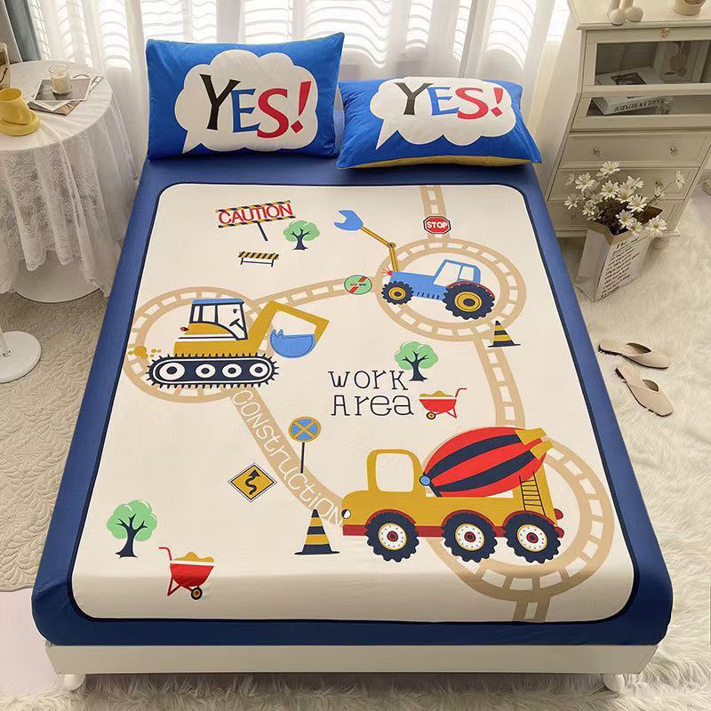 Bộ Chăn Ga Gối Cotton 3D cho bé Hàng Nhập Khẩu 100%cotton