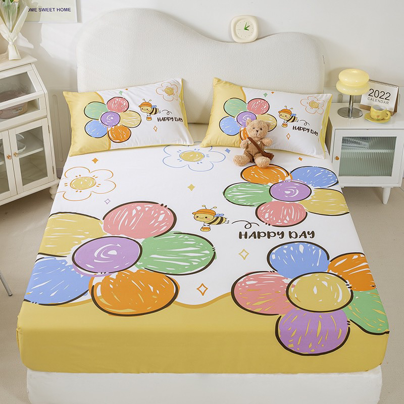 Bộ Chăn Ga Gối Cotton 3D cho bé Hàng Nhập Khẩu 100%cotton
