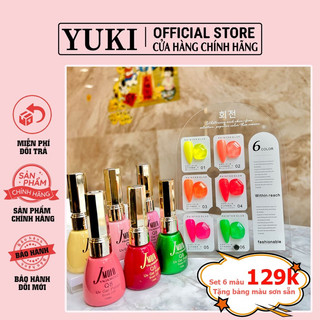 Sơn gel Q8 màu neon - Sơn gel nail - set sơn gel neon 6 màu - Neon gel sơn móng tay
