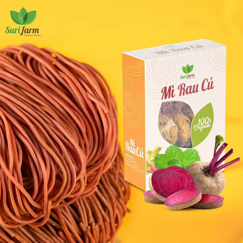 Mì cải kale và mì rau củ hữu cơ SuriFarm hộp 400G