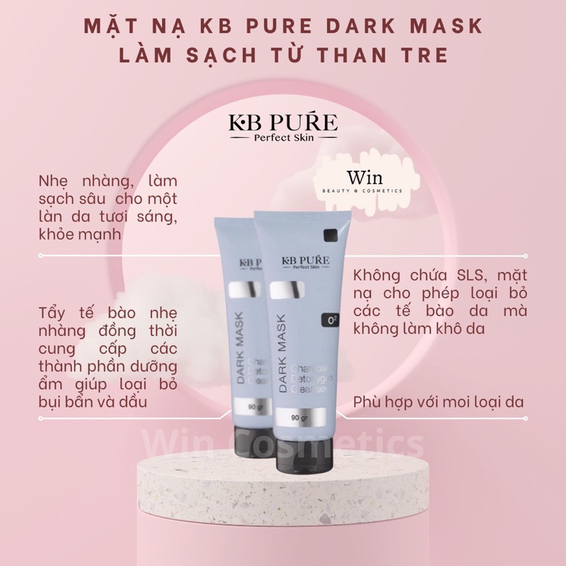 DARK MASK KB PURE sủi bọt thải độc làm sáng 12g