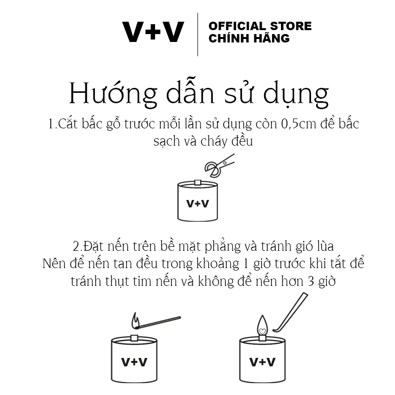 VplusV Nến Thơm Tinh Dầu Cao Cấp
