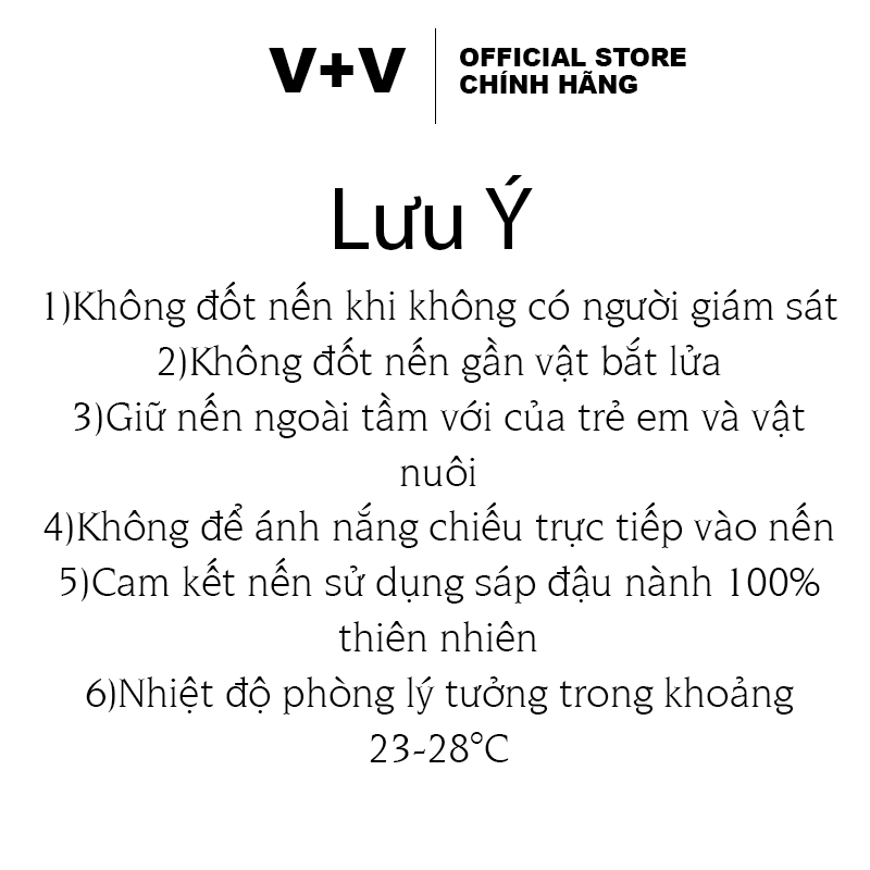 VplusV Nến Thơm Tinh Dầu Cao Cấp