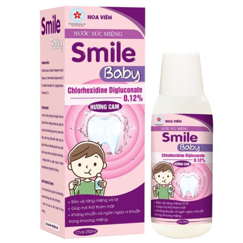 NƯỚC SÚC MIỆNG SMILE BABY DÀNH CHO TRẺ EM 250ml