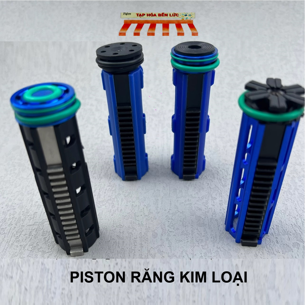 Bộ Pistong răng kim loại có đầu vợt đẩy khí