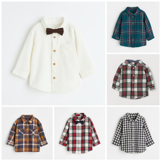 Áo sơ mi bé trai HM US/UK săn sale size 6-9M đến 2-3Y
