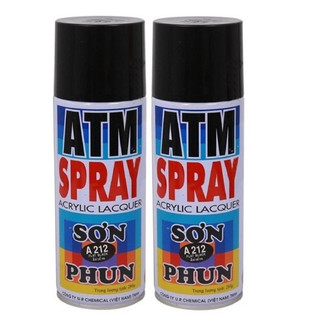 Sơn xịt màu đen mờ a212