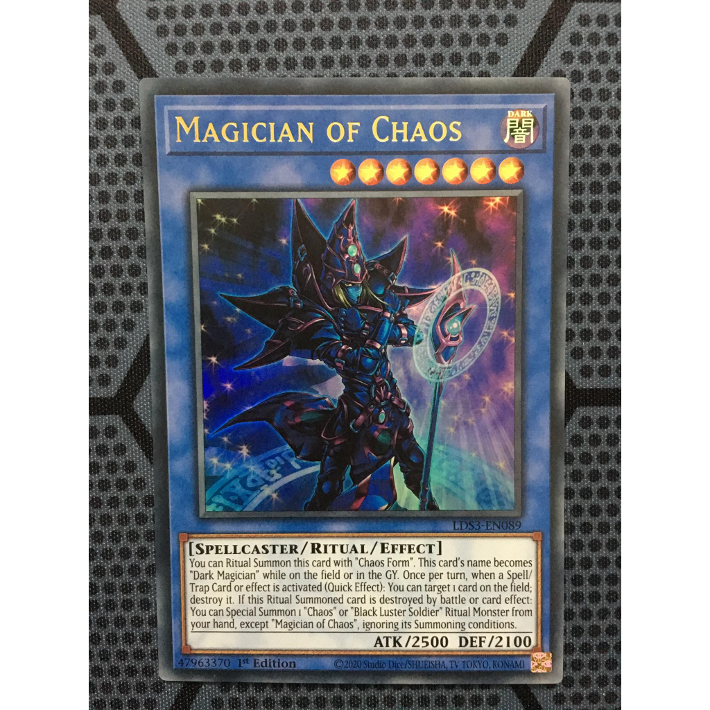 Bài yugioh - Magician of Chaos - LDS3-EN089 - Ultra Rare 1st Edition