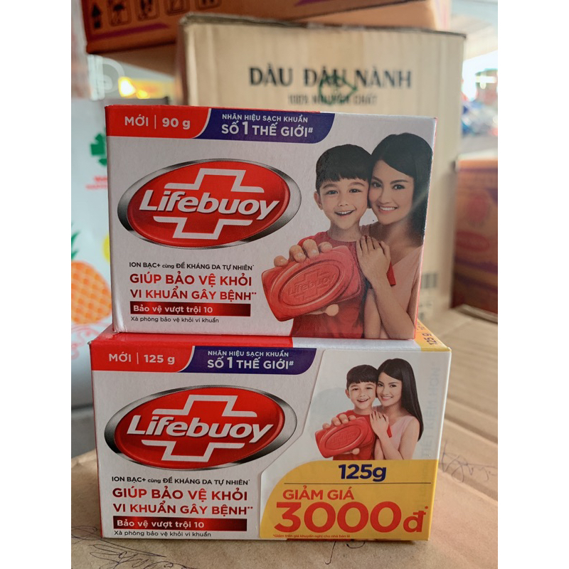 Xà bông Lifeboy bảo vệ vượt trội 90g và 125g