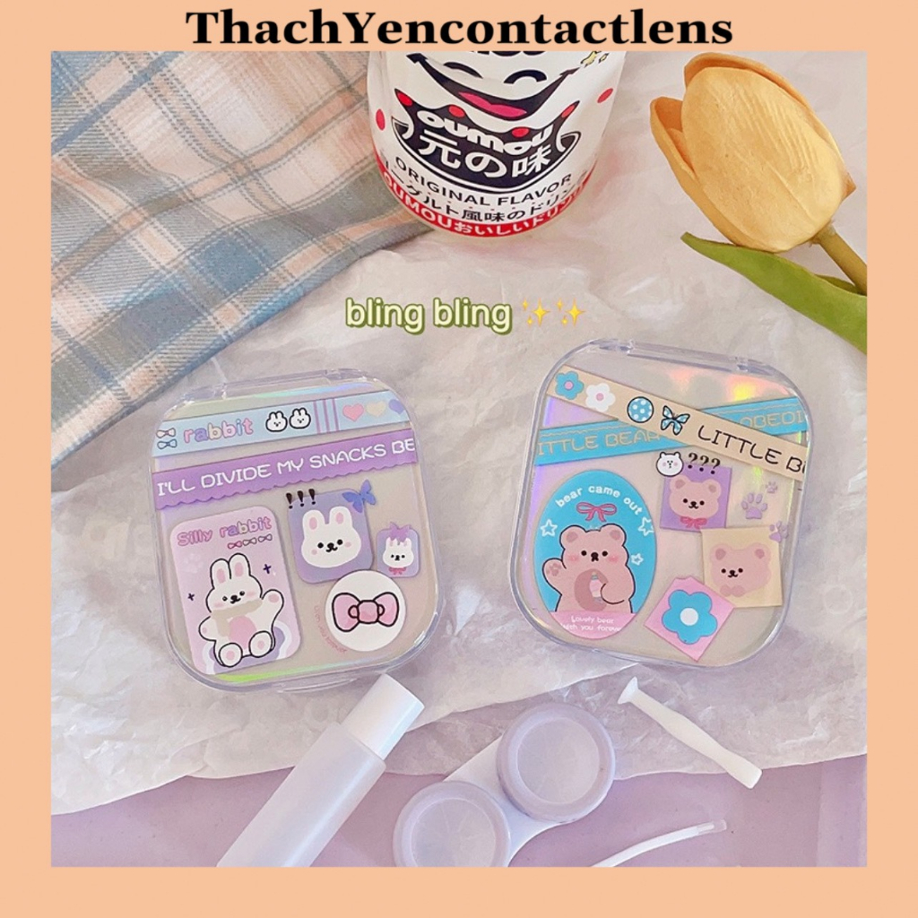 KHAY GƯƠNG CẦU VỒNG DỄ THƯƠNG ĐỰNG LENS