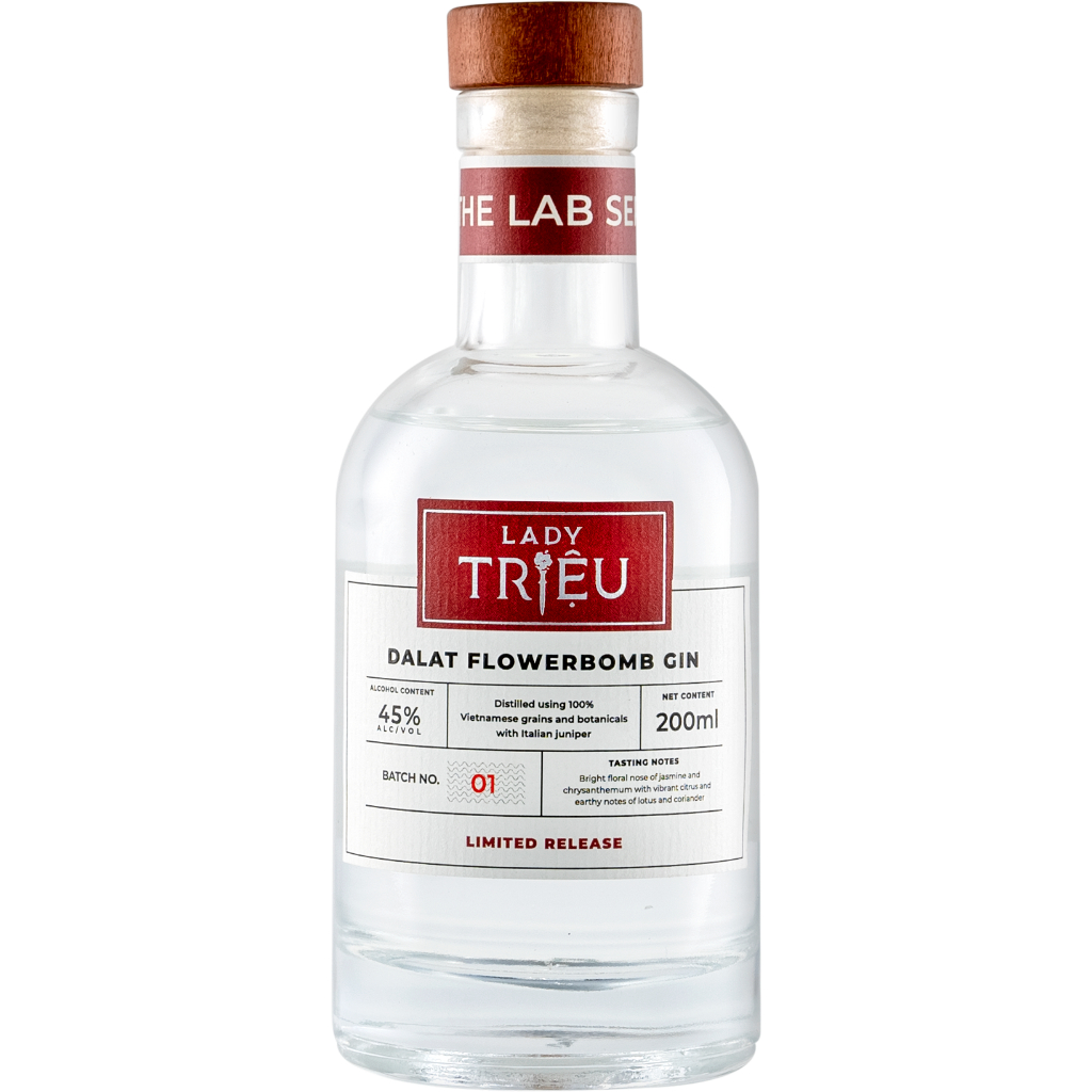 Rượu Lady Triệu DaLat Flowerbomb Gin 43% 1x200ml