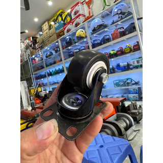 Bộ 4 bánh xe đẩy hàng bánh 5cm chịu lực cao - 2 xoay và 2 bánh xoay có khoá