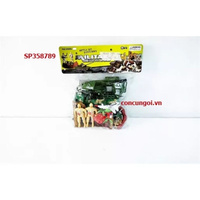 Túi lính mô hình quân sự xe tải, cano lính -KS358789