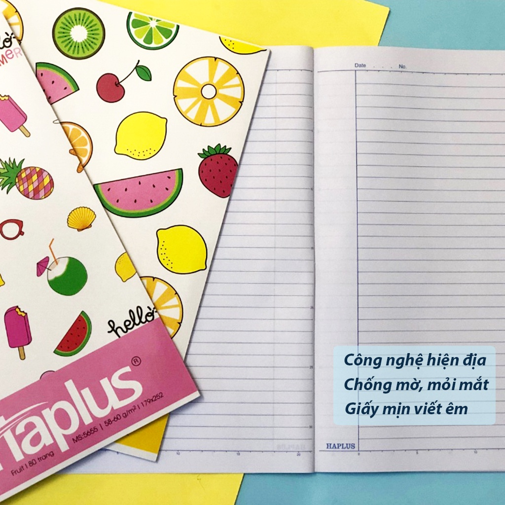 Vở kẻ ngang Haplus Hải Tiến, vở học sinh 80 trang/120 trang/200 trang