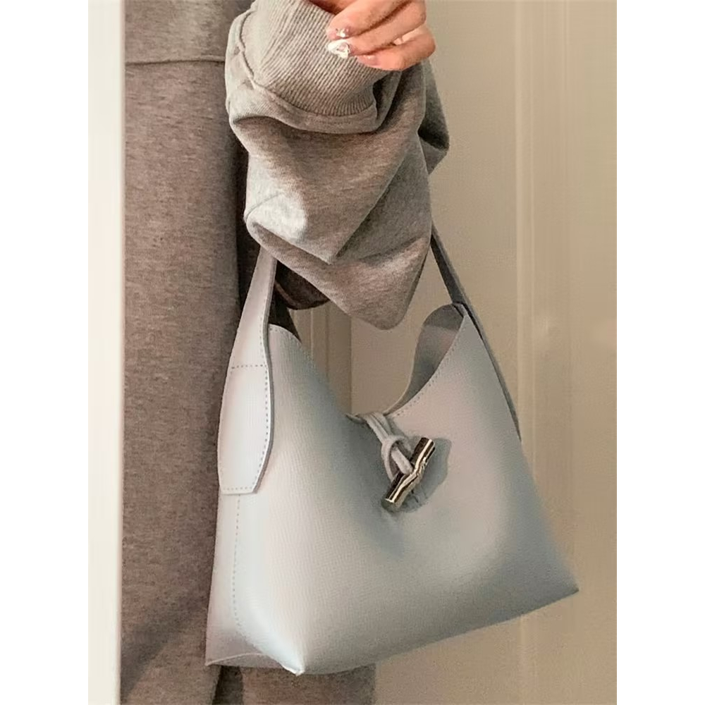 Phiên bản Hàn Quốc mẫu vải thiều túi đeo sát nách túi đeo vai túi xách nữ túi vuông nhỏ🌱HÀNG CÓ SẴN💋