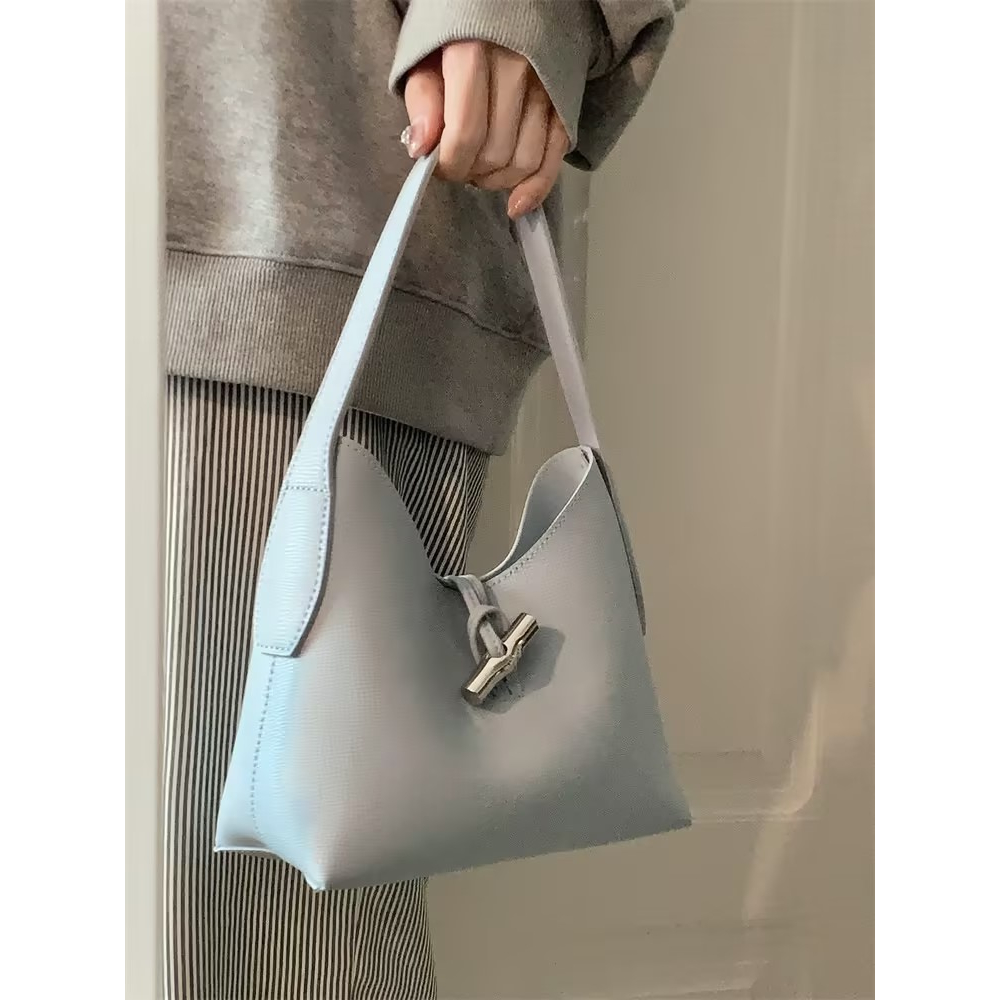 Phiên bản Hàn Quốc mẫu vải thiều túi đeo sát nách túi đeo vai túi xách nữ túi vuông nhỏ🌱HÀNG CÓ SẴN💋