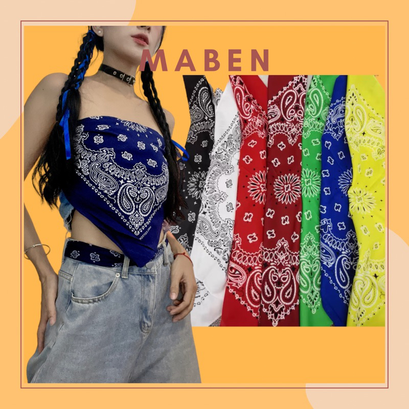Khăn bandana nhiều màu (14 màu) - Maben