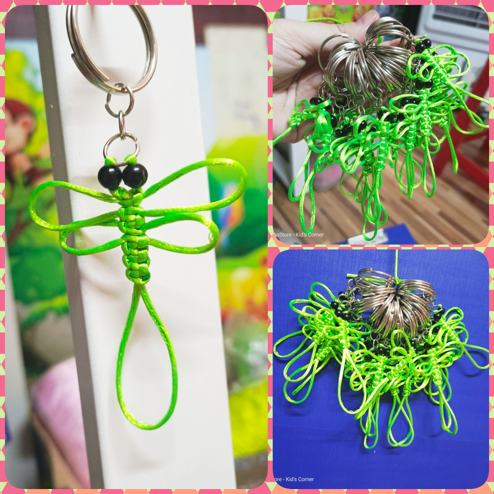 Móc Khóa Chuồn Chuồn Thắt Dây Handmade