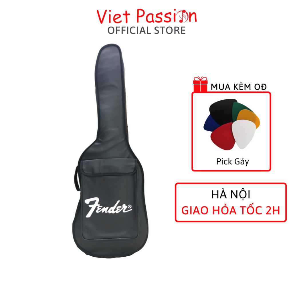 Bao đàn Guitar Điện 3 lớp bao da dày dặn chất lượng Viet Passion