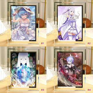 Tranh kính để bàn anime re:zero