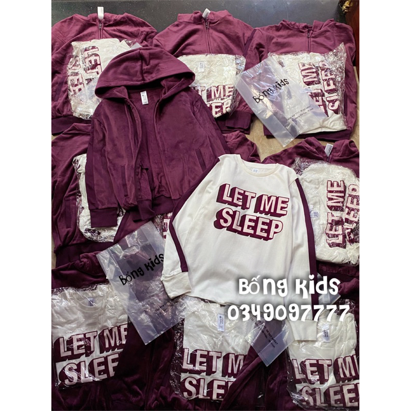 Set 2 Áo Bé Gái LET ME SLEEP Tím Mận C&A