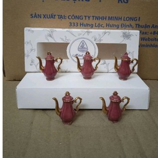 Mô hình tượng sứ bình trà sứ mini