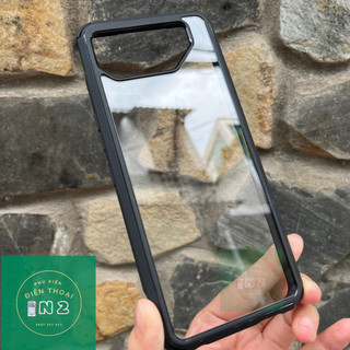 Ốp lưng giả kính viền dẻo asus rog phone 7 / rog phone 7 pro
