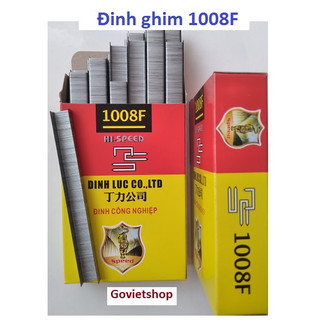 Đinh ghim 1008f, hiệu tiger, hộp 4726 cây, đinh u, kim bấm gỗ, ghim đóng khung tranh