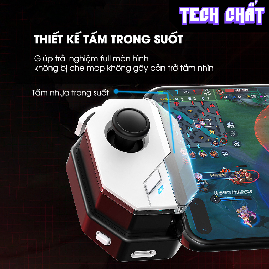 Tay cầm chơi game MEMO MB02 combo nhanh như hack, ghìm tâm, auto tap macro combo liên quân freefire tốc chiến pubg