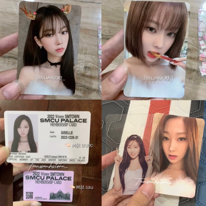 Bộ ảnh thẻ Aespa card Karina Ningning Winter Giselle