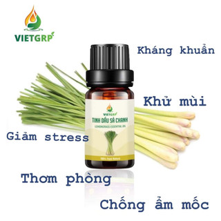 Tinh dầu sả chanh 10ml, khử mùi, làm thơm phòng, xua đuổi ruồi muỗi