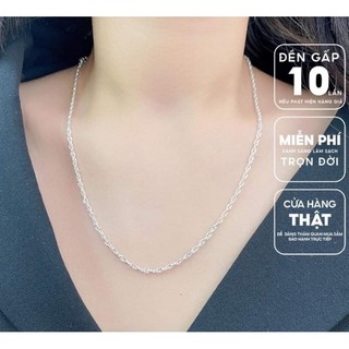 Dây chuyền bạc nữ kiểu xoắn