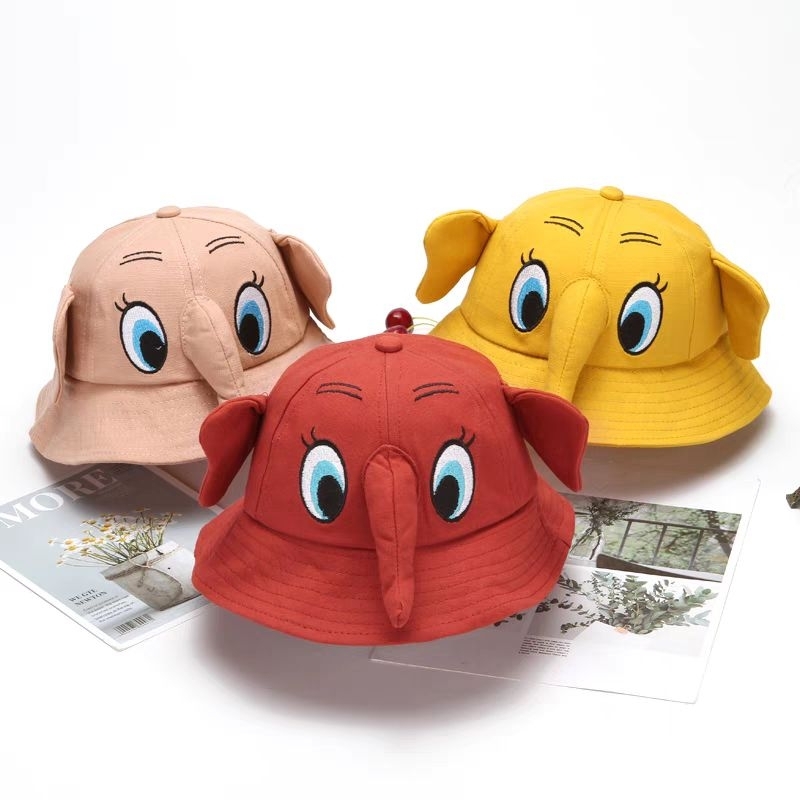 Mũ trẻ em vành dễ thương con voi mang nhẹ mát mẻ hút mồ hôi phù hợp mang đi chơi đi học NaHi ngochieu1111