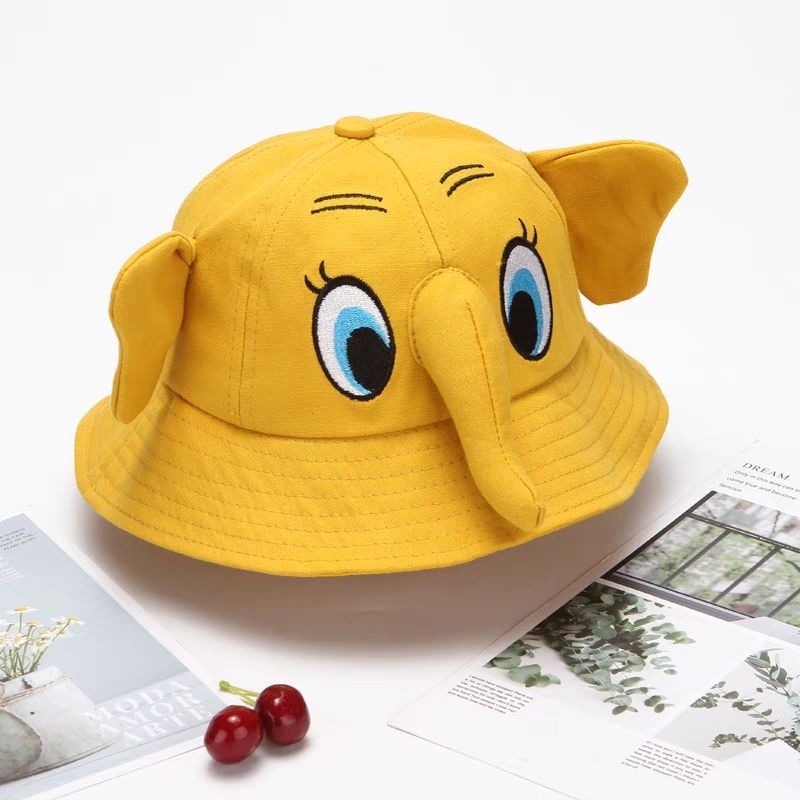 Mũ trẻ em vành dễ thương con voi mang nhẹ mát mẻ hút mồ hôi phù hợp mang đi chơi đi học NaHi ngochieu1111