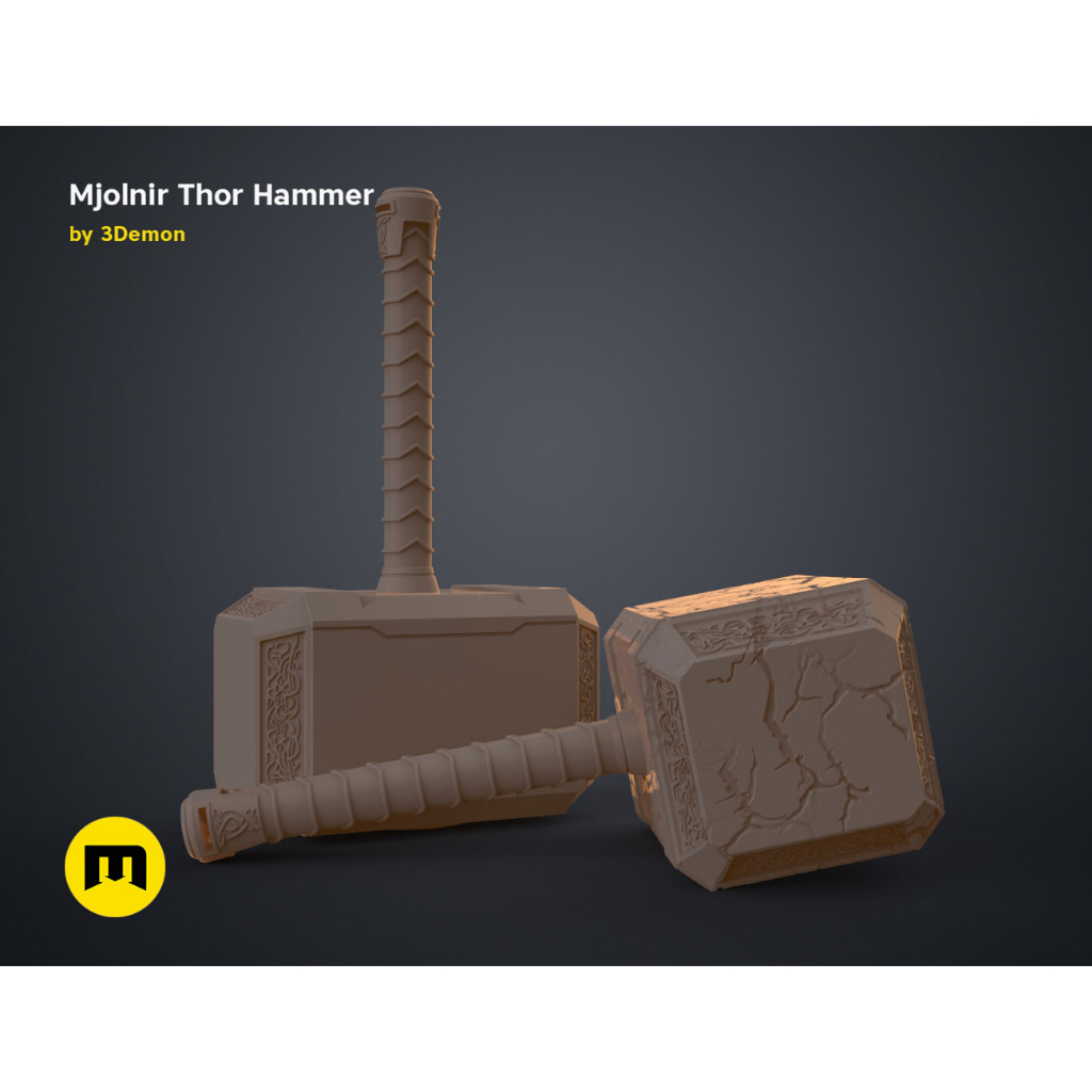 Búa Mjolnir bản Love and Thunder in 3D